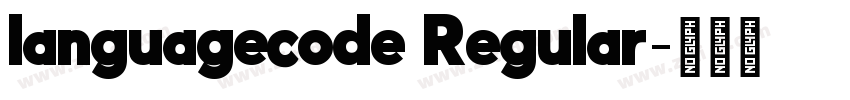 languagecode Regular字体转换 languagecode Regular字体转换